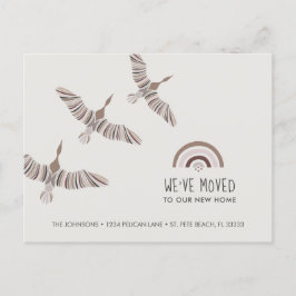 Majestic Gänse Wir sind auf unsere neue Zuhause um Ankündigungspostkarte