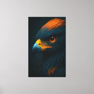 Majestic Gaze - Ultra-Realistisches Adlerportrait Leinwanddruck