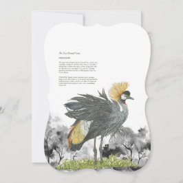 Majestic gefähred Gray Crowned Crane