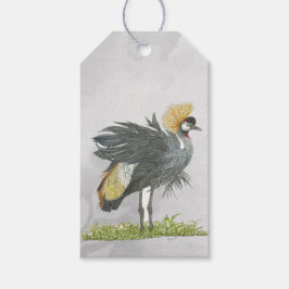 Majestic gefähred Gray Crowned Crane Geschenkanhänger