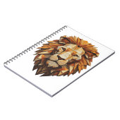 Majestic Geometric Lion Notizblock (Linke Seite)