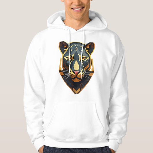 Majestic Geometric Lion T - Shirt (Vorderseite)