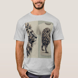 Majestic Geometric Lion T-Shirt