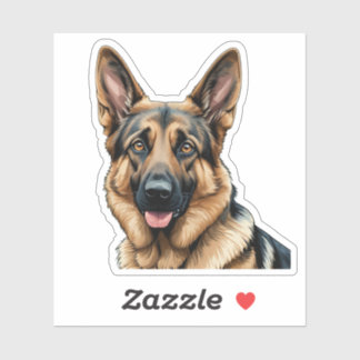 Majestic German Shepherd Sticker - Loyal Dog Lover