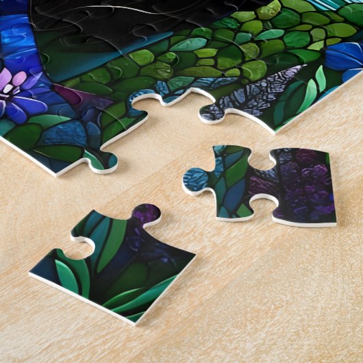 Majestic gestresster Glass Man mit Löwe Puzzle (Seite)