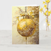 Majestic Gilded Charm Karte (Gelbe Blume)