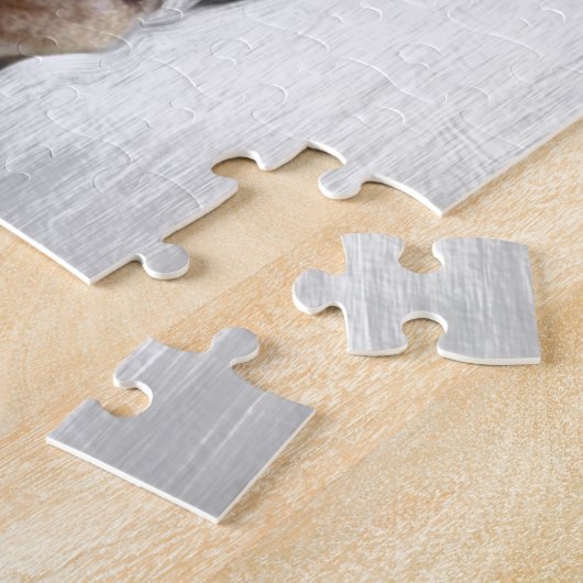 Majestic Giraffe in Schwarz-Weiß-Puzzle Puzzle (Seite)