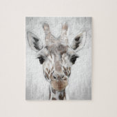 Majestic Giraffe in Schwarz-Weiß-Puzzle Puzzle (Vertikal)