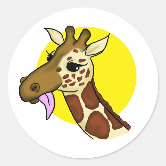 Majestic Giraffe Sticker (Vorderseite)