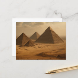 Majestic Giza Pyramids Ägyptische Postkarte