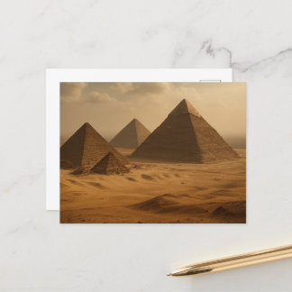 Majestic Giza Pyramids Ägyptische Postkarte
