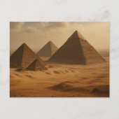 Majestic Giza Pyramids Ägyptische Postkarte (Vorderseite)