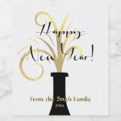 Majestic Gold, New Year Weinetikett (Einzelnes Label)
