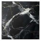 Majestic Gold Streak Black Marble Tile Fliese (Vorderseite)