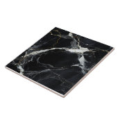 Majestic Gold Streak Black Marble Tile Fliese (Seite)