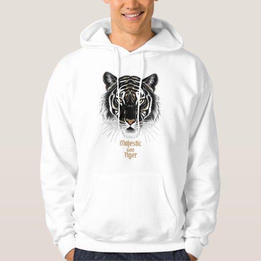 Majestic Gold Tiger Hoodie (Vorderseite)
