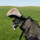Majestic Golden Dragon and Ivory Golf Headcover (In SItu)