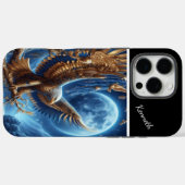 Majestic Golden Eagle Moon Case-Mate iPhone Hülle (Rückseite (Horizontal))