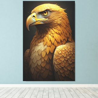Majestic Golden Eagle Portrait  Leinwanddruck