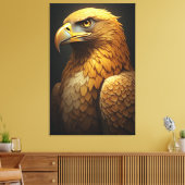 Majestic Golden Eagle Portrait  Leinwanddruck (Insitu (Wohnzimmer))
