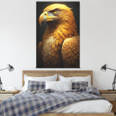 Majestic Golden Eagle Portrait  Leinwanddruck (Insitu (Schlafzimmer))