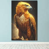 Majestic Golden Eagle Portrait  Leinwanddruck (Insitu (Holzboden))