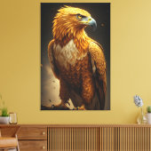 Majestic Golden Eagle Portrait  Leinwanddruck (Insitu (Wohnzimmer))