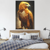 Majestic Golden Eagle Portrait  Leinwanddruck (Insitu (Schlafzimmer))