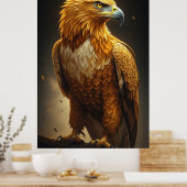 Majestic Golden Eagle Portrait  Poster (Küche)
