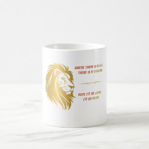 Majestic Golden Lion Kaffeetasse