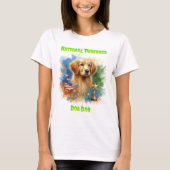 Majestic Golden Retriever mit Trophäe und Sternen T-Shirt (Vorderseite)