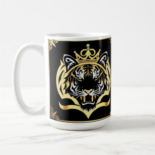 Majestic Golden Tiger Illustration Kaffeetasse