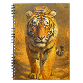 Majestic Golden Tiger Notebook - Wildlife Art Jour Notizblock