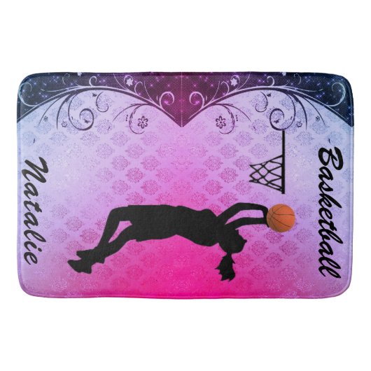 Majestic Gradient Basketball Badematte (Vorderseite)