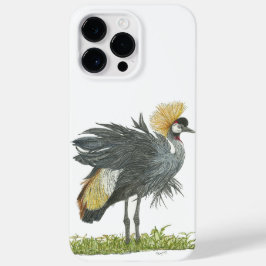Majestic Gray Crowned Crane Water Colors Case-Mate iPhone 14 Pro Max Hülle