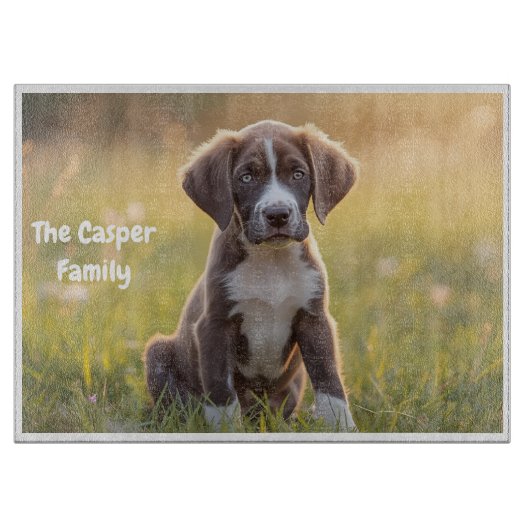 Majestic Great Dane Personalisiert Cutting Board Schneidebrett (Vorderseite)