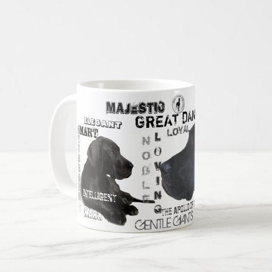 Majestic Great Danes Kaffeetasse (Vorderseite Links)