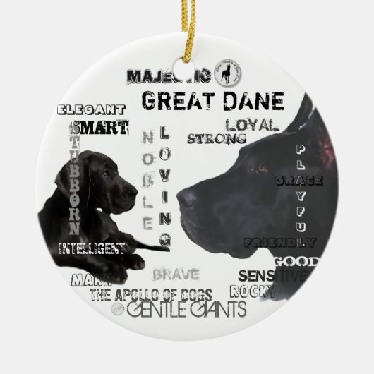 Majestic Great Danes Keramikornament (Vorne)