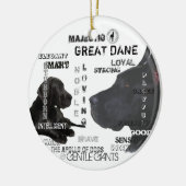 Majestic Great Danes Keramikornament (Links)