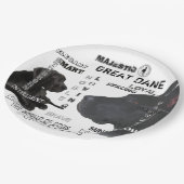 Majestic Great Danes Pappteller (Schrägansicht)