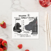 Majestic Great Danes Serviette (Beispiel)