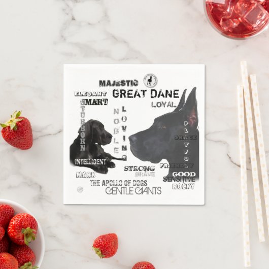 Majestic Great Danes Serviette (Beispiel)
