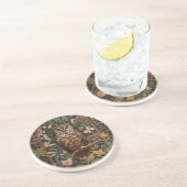 Majestic Great Horned Owl Forest Getränkeuntersetzer (Seite)