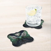 Majestic Green & White Phoenix Bird Untersetzer (Vor Ort)