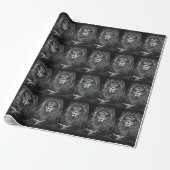Majestic Grey Lions Pattern Geschenkpapier (Ungerollt)