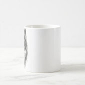Majestic Grey Wolf Atemberaubend Watercolor Wildli Kaffeetasse (Mittel)