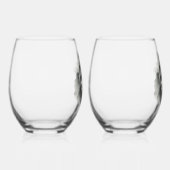 Majestic Grey Wolf Atemberaubend Watercolor Wildli Weinglas Ohne Stiel (Rechts)