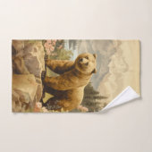 Majestic Grizzle Bär im Wald Handtuch (Handtuch)