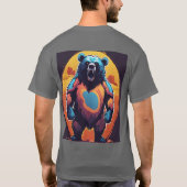 Majestic Grizzly Bear im T - Shirt Forest" (Rückseite)