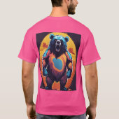Majestic Grizzly Bear im T - Shirt Forest" (Rückseite)
